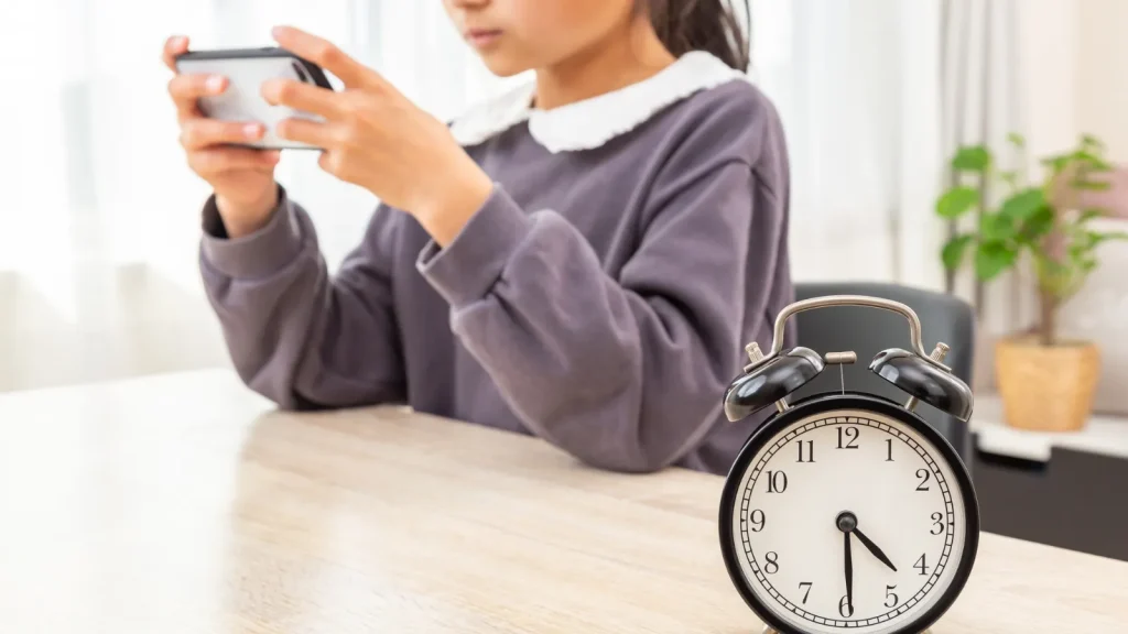 ゲームをする子供